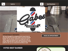 Tablet Screenshot of gabesbarbershop.com